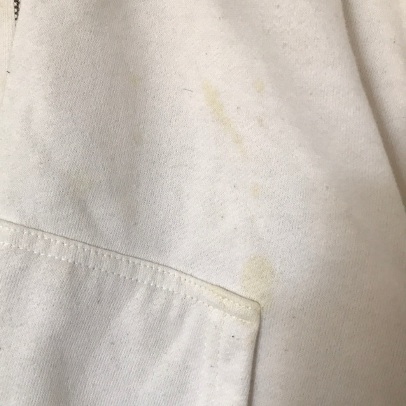 White dress hoodie zip with pockets & hood size 1 - Picture 7 of 7